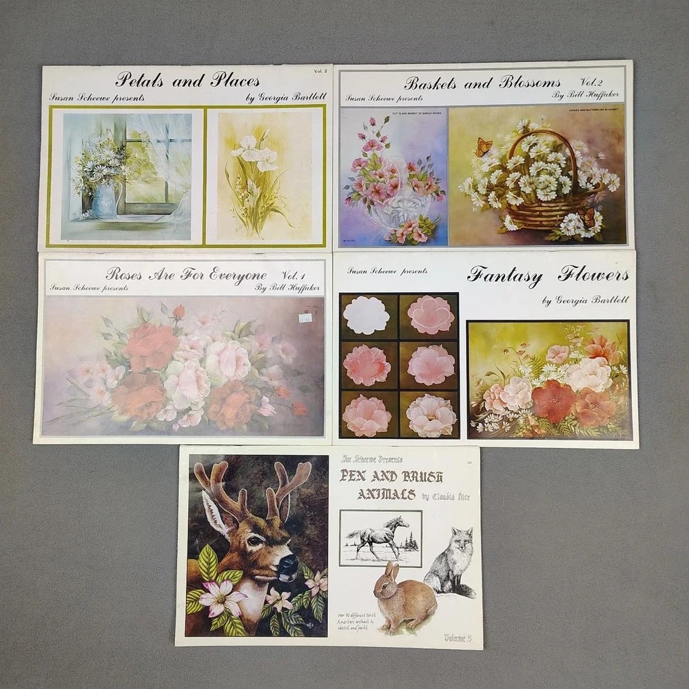 Vintage Scheewe Painting Tutorial Books Patterns Georgia Bartlett More Lot Of 5